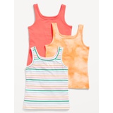 Square-Neck Tank Top 3-Pack for Girls