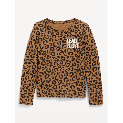 올드네이비 Long-Sleeve Graphic T-Shirt for Girls Hot Deal