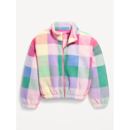 올드네이비 Printed Mock-Neck Sherpa Full-Zip Jacket for Girls Hot Deal