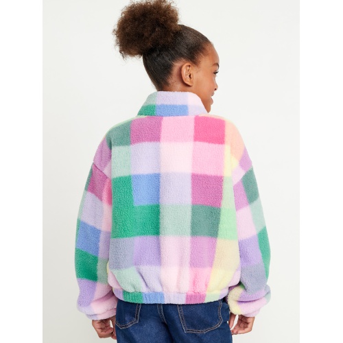 올드네이비 Printed Mock-Neck Sherpa Full-Zip Jacket for Girls Hot Deal