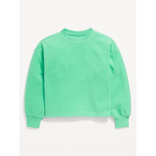 올드네이비 Long-Sleeve Microfleece Crew-Neck Sweatshirt for Girls Hot Deal