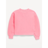 Long-Sleeve Microfleece Crew-Neck Sweatshirt for Girls Hot Deal