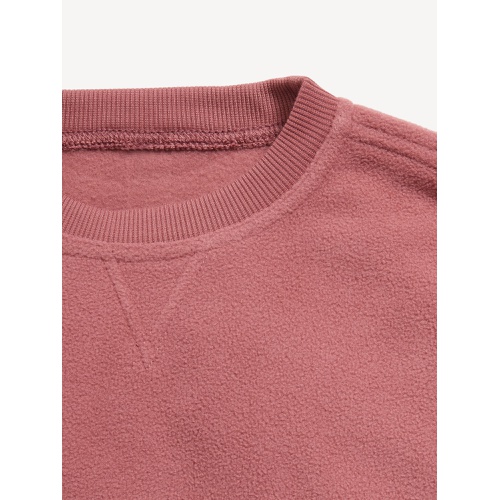 올드네이비 Long-Sleeve Microfleece Crew-Neck Sweatshirt for Girls Hot Deal