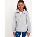 Sweater-Fleece Half-Zip Tunic Sweater for Girls Hot Deal