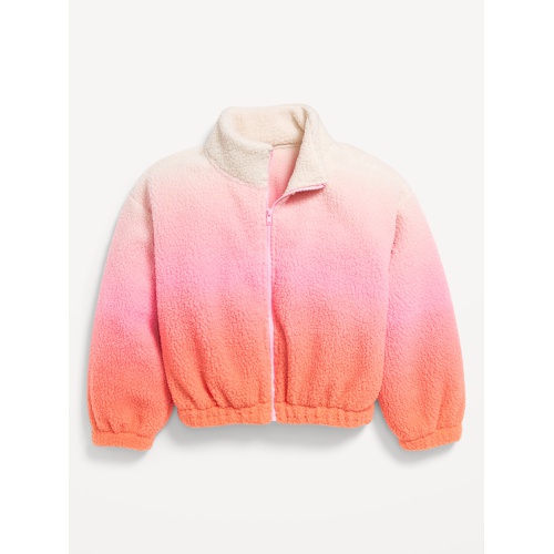 올드네이비 Printed Mock-Neck Sherpa Full-Zip Jacket for Girls Hot Deal