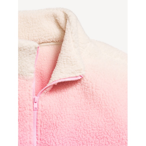 올드네이비 Printed Mock-Neck Sherpa Full-Zip Jacket for Girls Hot Deal