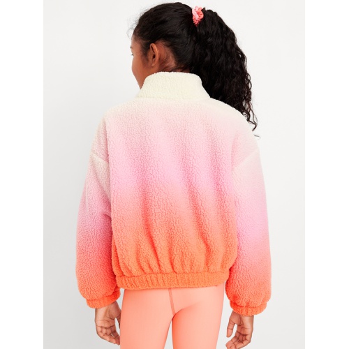 올드네이비 Printed Mock-Neck Sherpa Full-Zip Jacket for Girls Hot Deal