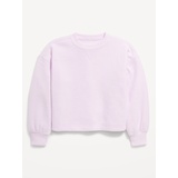 Long-Sleeve Microfleece Crew-Neck Sweatshirt for Girls Hot Deal