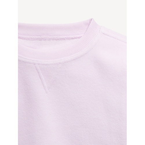 올드네이비 Long-Sleeve Microfleece Crew-Neck Sweatshirt for Girls Hot Deal