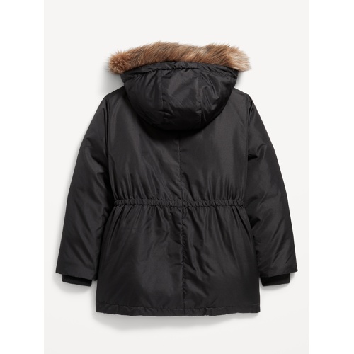 올드네이비 Water-Resistant Sherpa-Lined Hooded Parka Coat for Girls Hot Deal