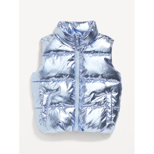 올드네이비 Water-Resistant Metallic Puffer Vest for Girls Hot Deal