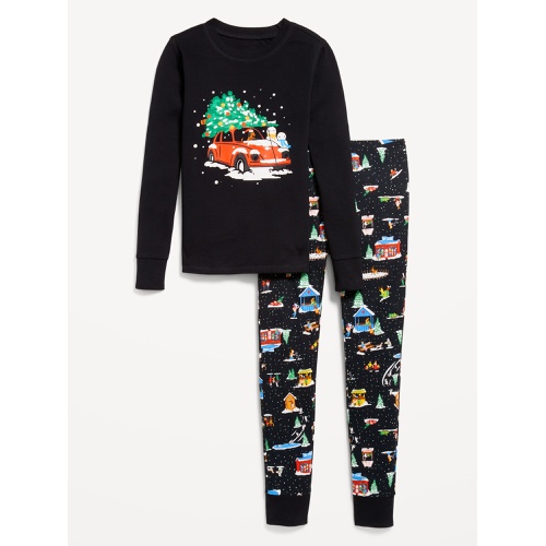 올드네이비 Gender-Neutral Graphic Snug-Fit Pajama Set for Kids