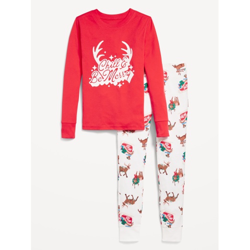 올드네이비 Gender-Neutral Graphic Snug-Fit Pajama Set for Kids