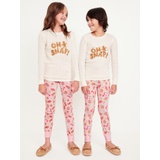 Gender-Neutral Graphic Snug-Fit Pajama Set for Kids