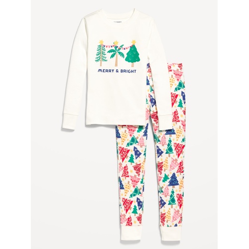 올드네이비 Gender-Neutral Graphic Snug-Fit Pajama Set for Kids