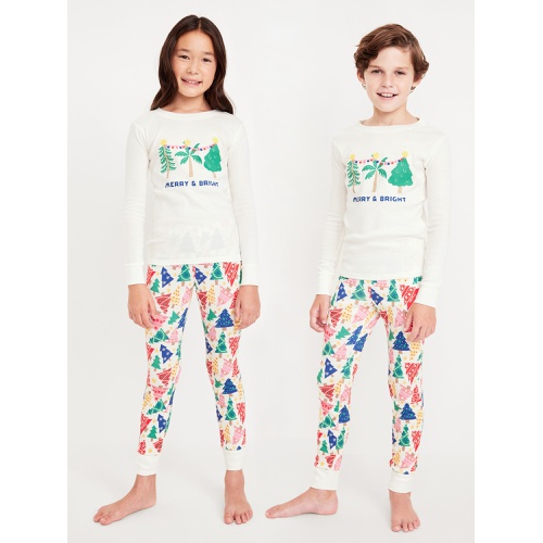 올드네이비 Gender-Neutral Graphic Snug-Fit Pajama Set for Kids