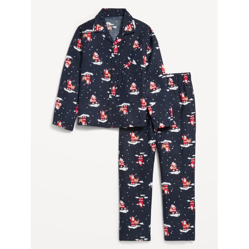 올드네이비 Gender-Neutral Printed Button-Front Pajama Set for Kids