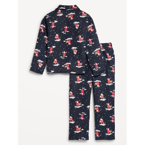 올드네이비 Gender-Neutral Printed Button-Front Pajama Set for Kids