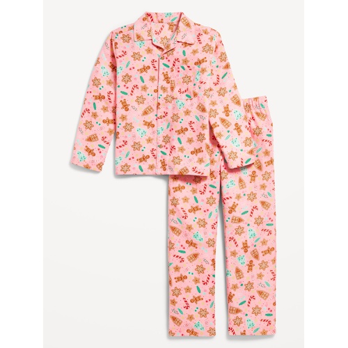 올드네이비 Gender-Neutral Printed Button-Front Pajama Set for Kids