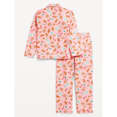 올드네이비 Gender-Neutral Printed Button-Front Pajama Set for Kids