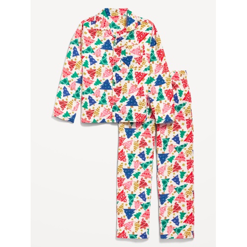 올드네이비 Gender-Neutral Printed Button-Front Pajama Set for Kids