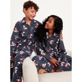 Gender-Neutral Printed Button-Front Pajama Set for Kids