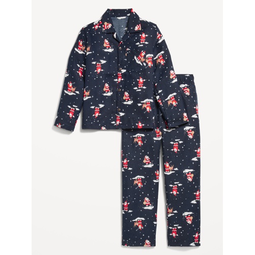 올드네이비 Gender-Neutral Printed Button-Front Pajama Set for Kids