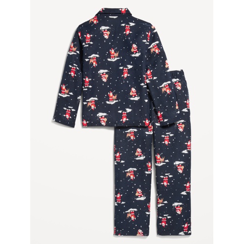 올드네이비 Gender-Neutral Printed Button-Front Pajama Set for Kids