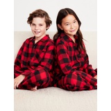 Gender-Neutral Printed Button-Front Pajama Set for Kids