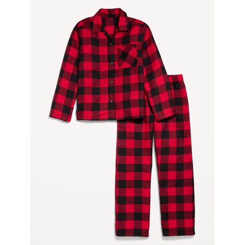 올드네이비 Gender-Neutral Printed Button-Front Pajama Set for Kids