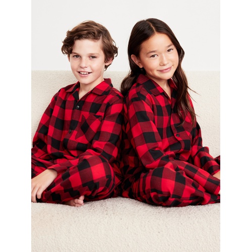 올드네이비 Gender-Neutral Printed Button-Front Pajama Set for Kids