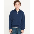 Sweater-Fleece Quarter-Zip Pullover Sweater for Boys