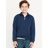 Sweater-Fleece Quarter-Zip Pullover Sweater for Boys Hot Deal