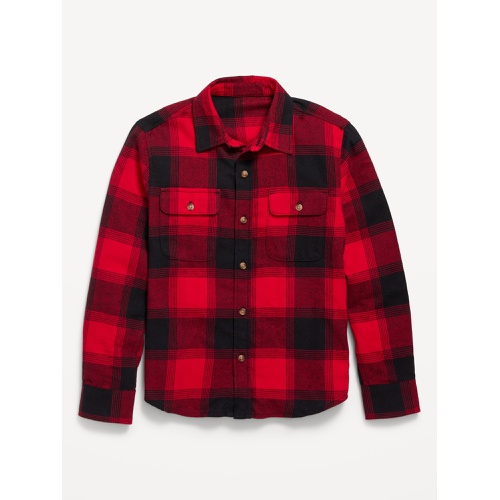 올드네이비 Soft-Brushed Flannel Pocket Shirt for Boys