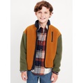 Full-Zip Sherpa Jacket for Boys