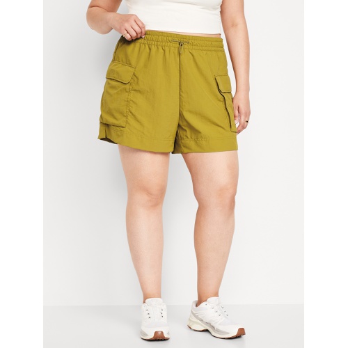 올드네이비 High-Waisted Cargo Utility Shorts -- 5-inch inseam