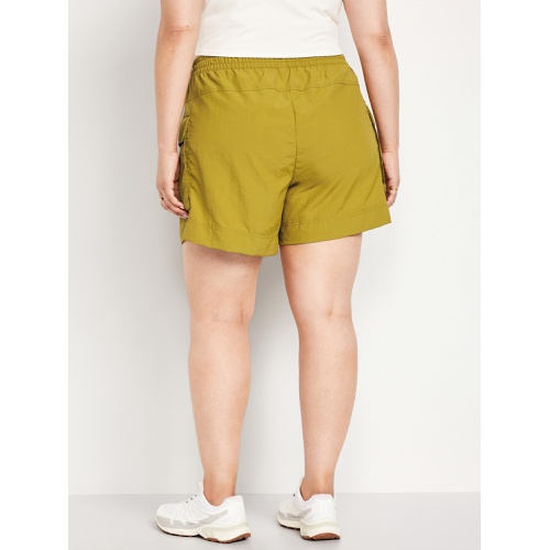 올드네이비 High-Waisted Cargo Utility Shorts -- 5-inch inseam