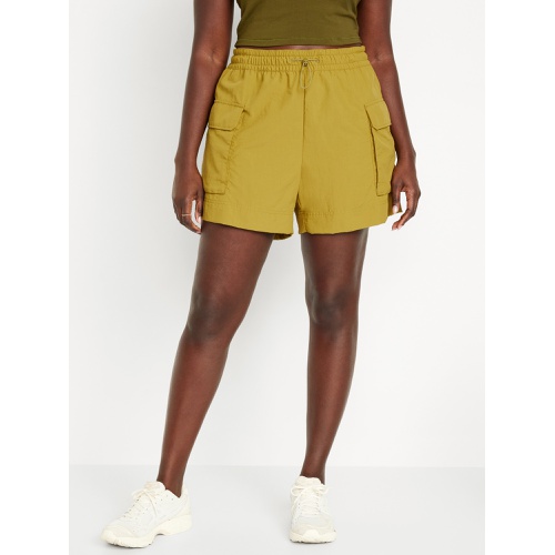 올드네이비 High-Waisted Cargo Utility Shorts -- 5-inch inseam