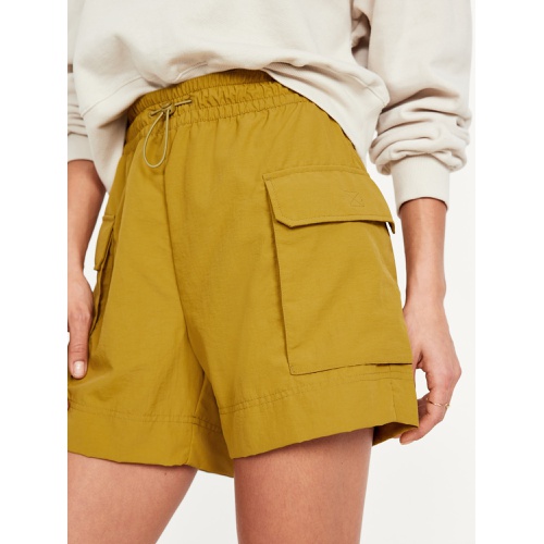 올드네이비 High-Waisted Cargo Utility Shorts -- 5-inch inseam