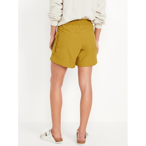 올드네이비 High-Waisted Cargo Utility Shorts -- 5-inch inseam