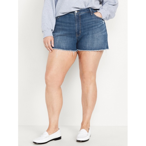 올드네이비 Curvy High-Waisted OG Jean Shorts -- 3-inch inseam