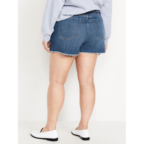 올드네이비 Curvy High-Waisted OG Jean Shorts -- 3-inch inseam