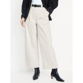 Extra High-Waisted Barrel Wide-Leg Pants