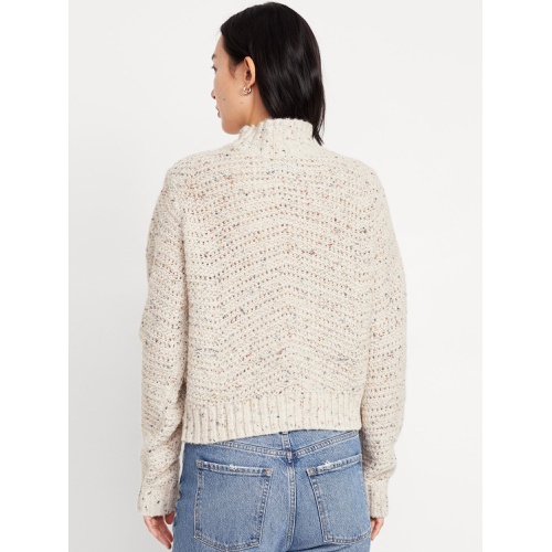 올드네이비 Mock-Neck Crop Sweater