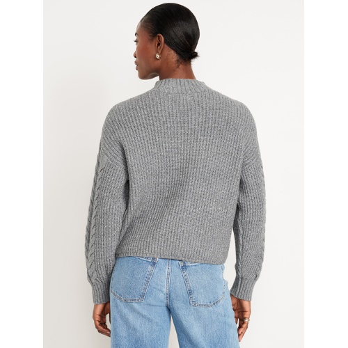 올드네이비 SoSoft Crop Cable-Knit Sweater