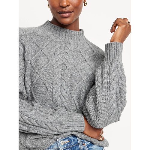 올드네이비 SoSoft Crop Cable-Knit Sweater