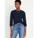 SoSoft Crew-Neck Cable Sweater Hot Deal