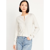 SoSoft Cable Crop Cardigan Sweater