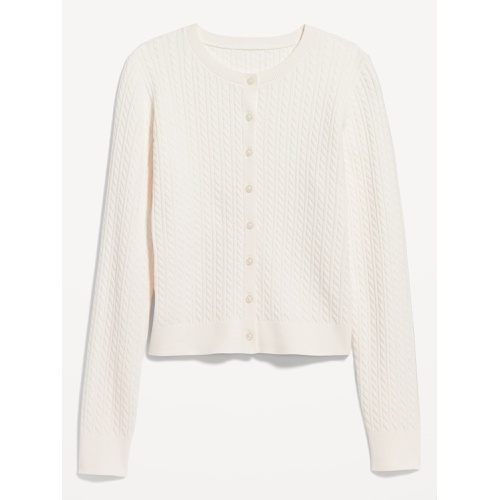 올드네이비 SoSoft Cable Crop Cardigan Sweater