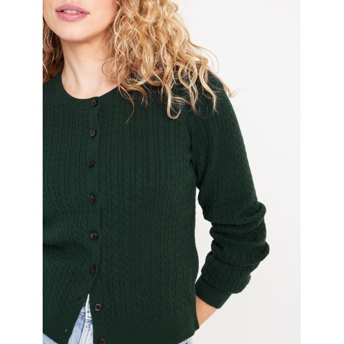 올드네이비 SoSoft Cable Crop Cardigan Sweater